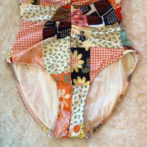 Zimmermann Patchwork Swimsuit Sz 12 - Picture 3 of 10